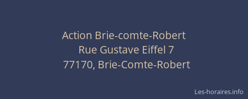 Action Brie-comte-Robert