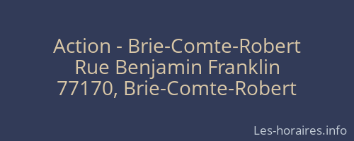 Action - Brie-Comte-Robert