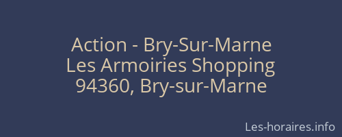 Action - Bry-Sur-Marne