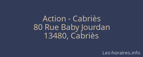 Action - Cabriès