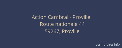 Action Cambrai - Proville