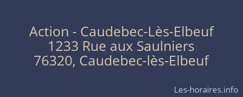 Action - Caudebec-Lès-Elbeuf