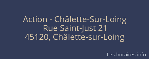 Action - Châlette-Sur-Loing
