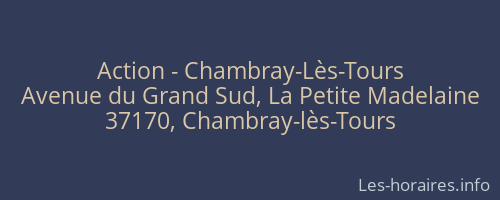 Action - Chambray-Lès-Tours