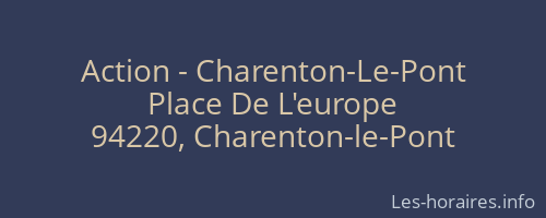 Action - Charenton-Le-Pont