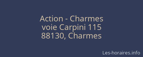 Action - Charmes
