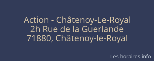 Action - Châtenoy-Le-Royal