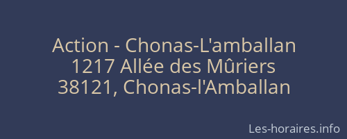 Action - Chonas-L'amballan