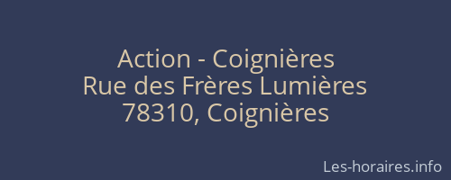 Action - Coignières