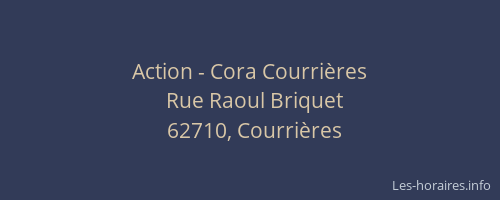Action - Cora Courrières