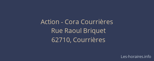 Action - Cora Courri&egrave;res