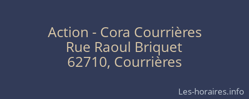 Action - Cora Courrières