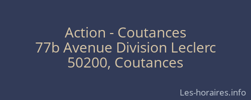 Action - Coutances