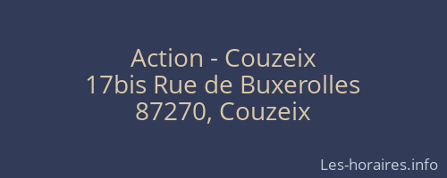 Action - Couzeix