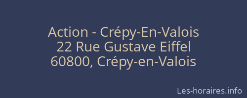 Action - Crépy-En-Valois