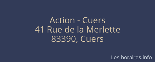 Action - Cuers