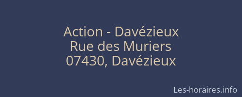 Action - Davézieux
