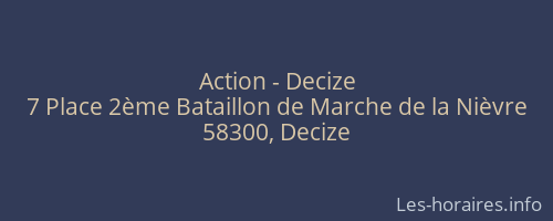 Action - Decize