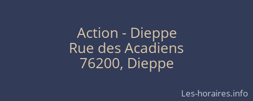 Action - Dieppe