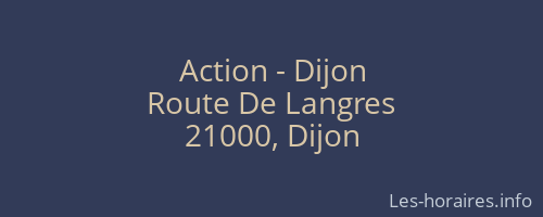 Action - Dijon