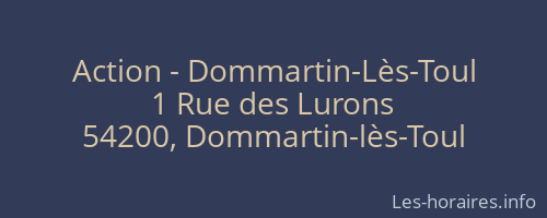 Action - Dommartin-Lès-Toul