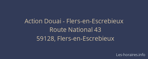 Action Douai - Flers-en-Escrebieux