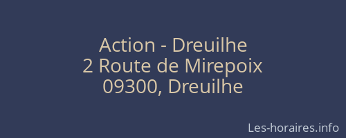 Action - Dreuilhe