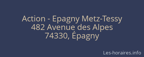 Action - Epagny Metz-Tessy