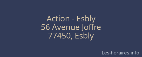 Action - Esbly