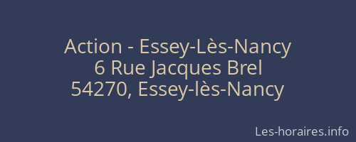 Action - Essey-Lès-Nancy