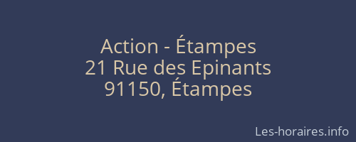 Action - Étampes