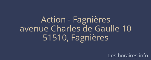 Action - Fagnières