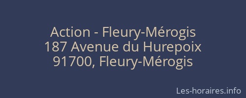 Action - Fleury-Mérogis