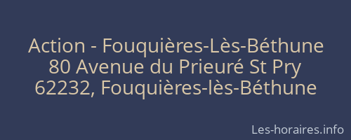 Action - Fouquières-Lès-Béthune