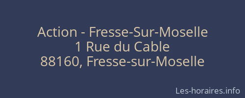 Action - Fresse-Sur-Moselle