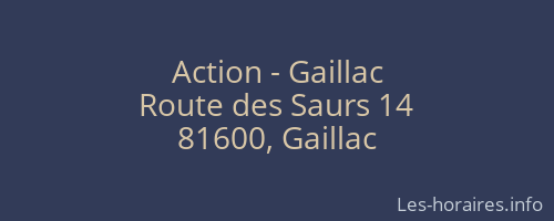 Action - Gaillac