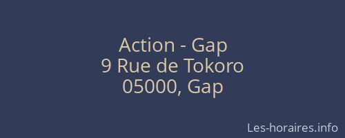 Action - Gap