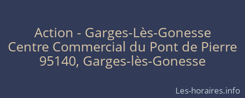 Action - Garges-Lès-Gonesse