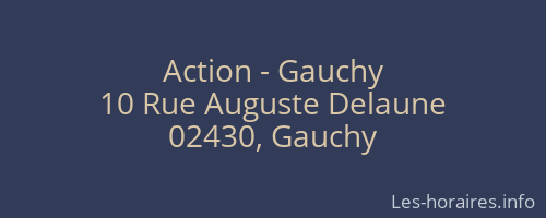Action - Gauchy