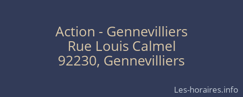 Action - Gennevilliers