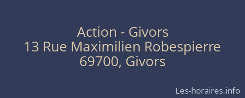 Action - Givors