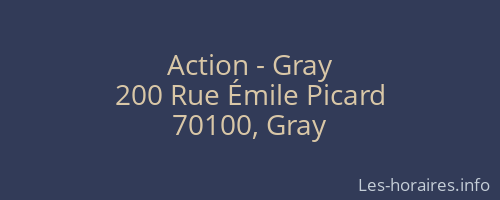 Action - Gray