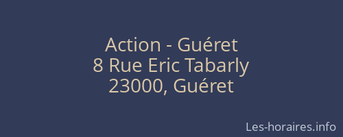 Action - Guéret