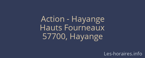 Action - Hayange