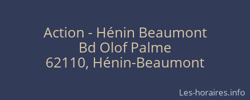 Action - Hénin Beaumont