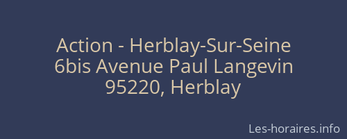Action - Herblay-Sur-Seine