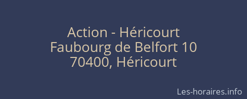 Action - Héricourt