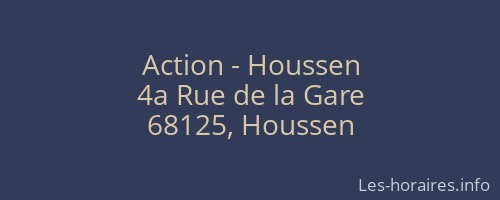 Action - Houssen