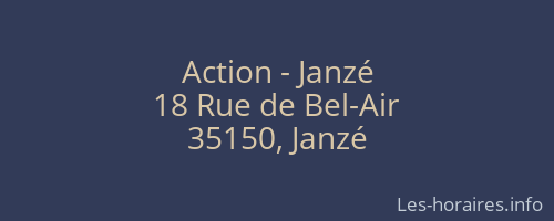 Action - Janzé