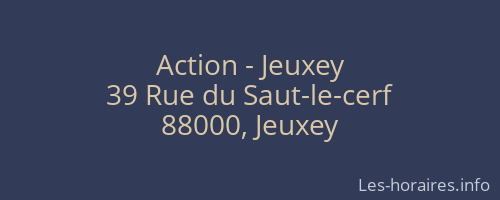 Action - Jeuxey